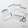 Nursing Progress Note Template Pack - PDF worksheets for CNAs and LPNs