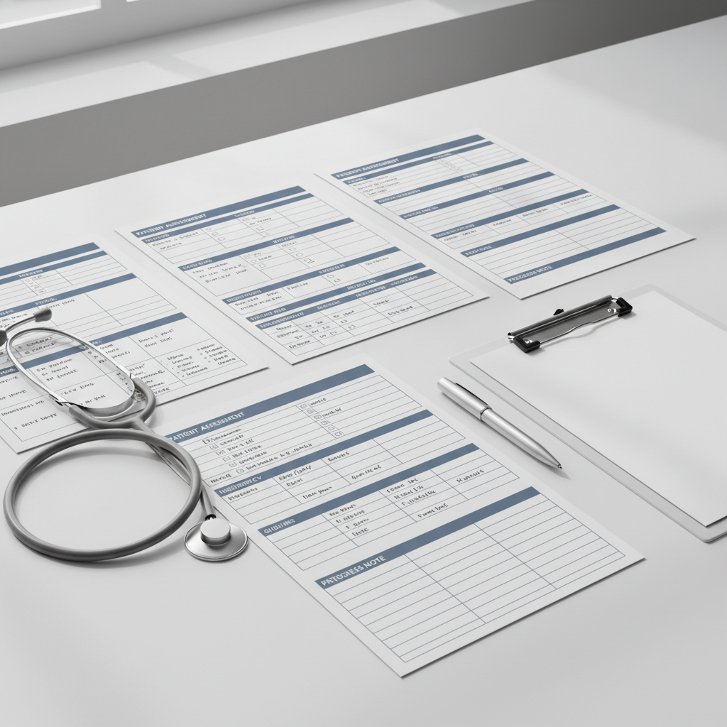 Nursing Progress Note Template Mockup